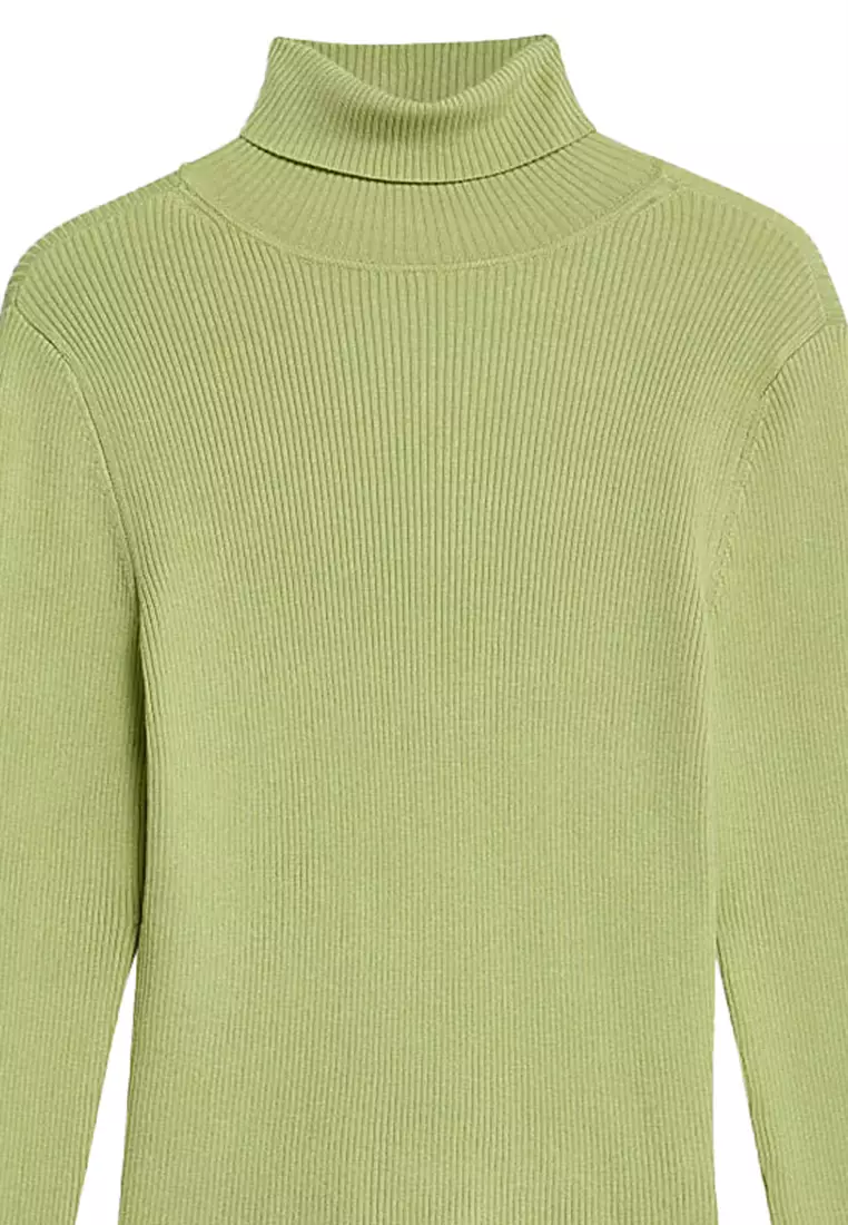 Ribbed Roll Neck Jumper