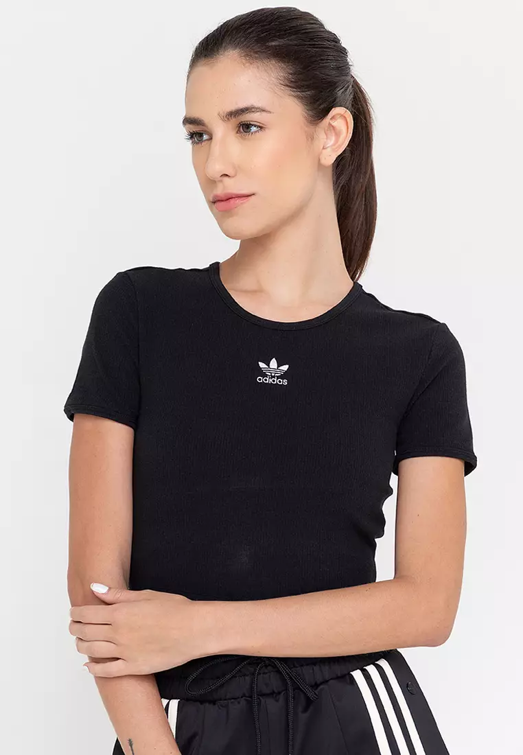 Buy ADIDAS essentials rib t shirt 2024 Online ZALORA Philippines