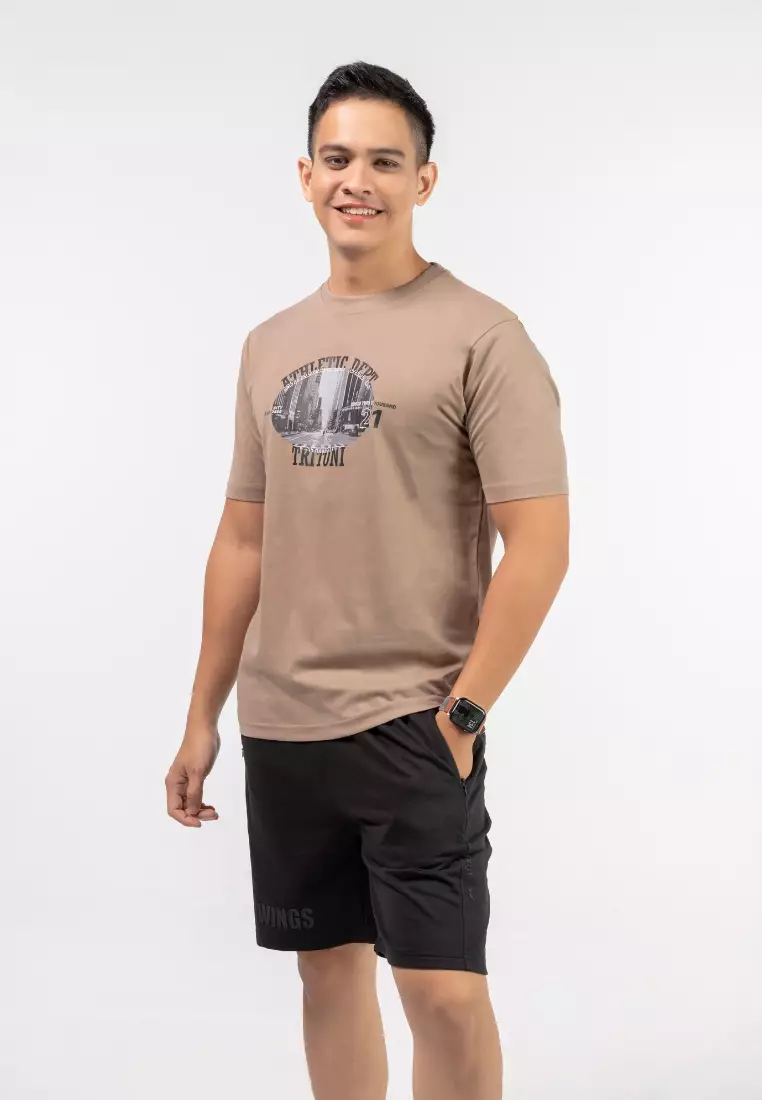 MEN'S COTTON LIFESTYLE SHORT SLEEVE GRAPHIC T-SHIRT