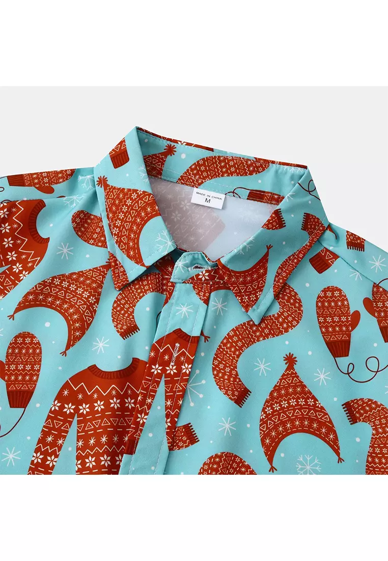 Hawaiian Print Short-Sleeved Shirt YL-C241