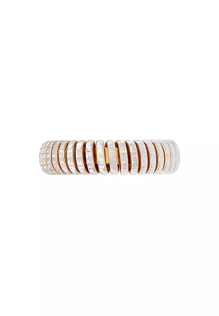 HABIB 916 Oro Italia Yellow and White Gold Ring GR60741025(23YW)-BI (22K Gold)
