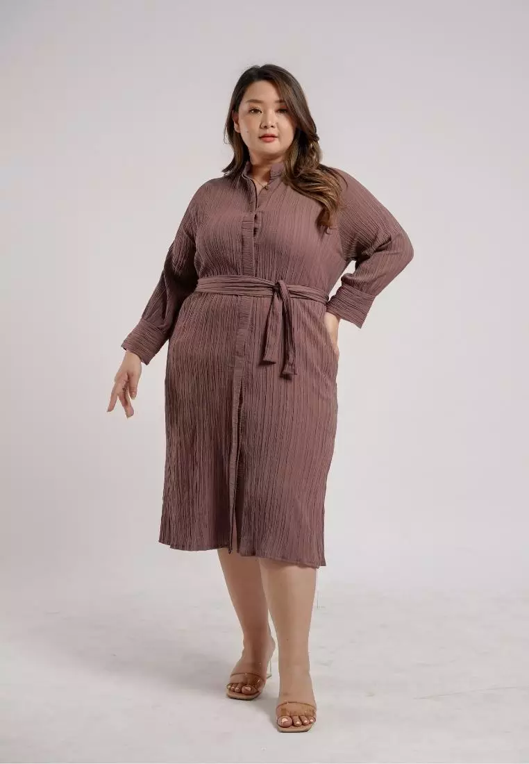 Jual Xtramiles Plus Size Dress Evelyn Tan Original 2025 ZALORA