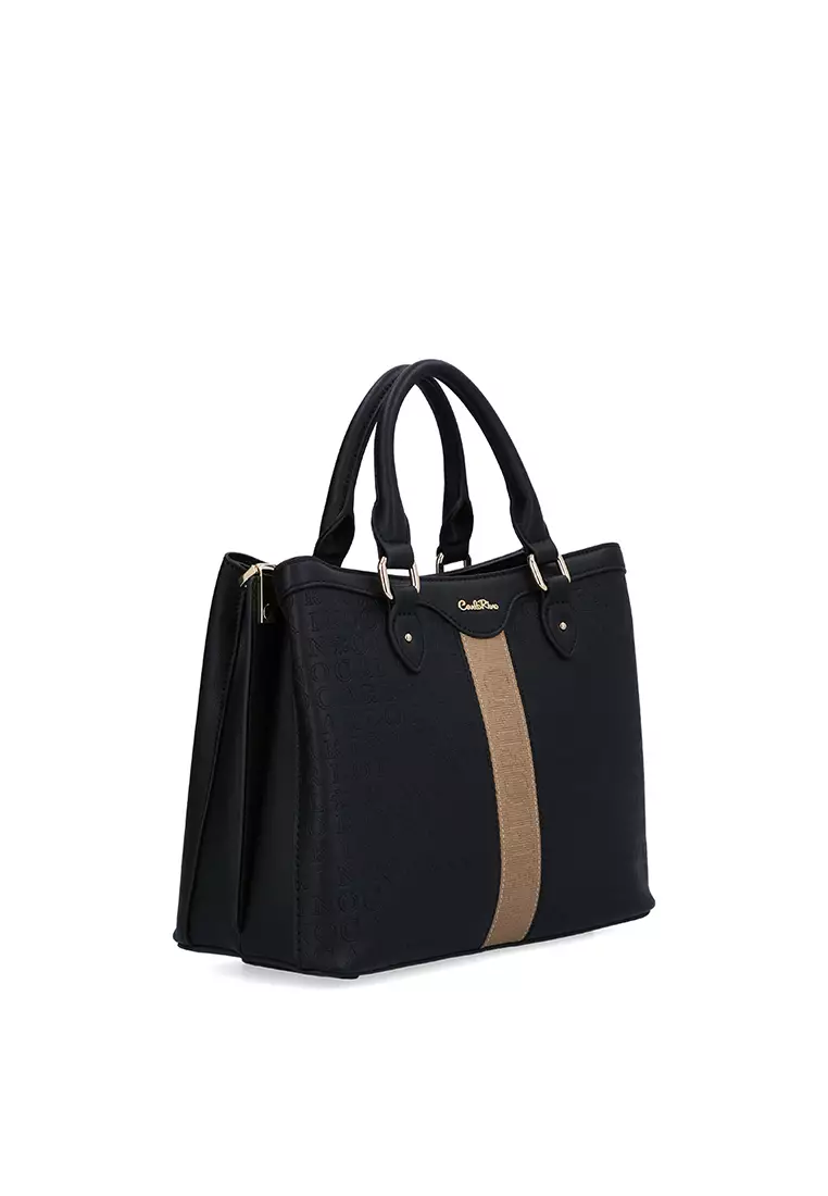 Black Logogram Tote Bag