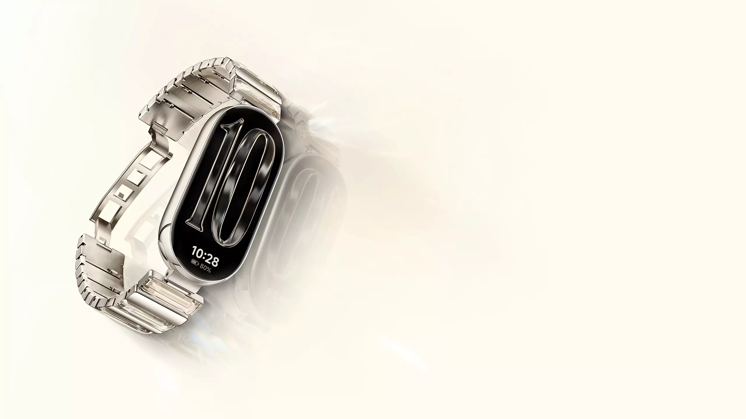 Xiaomi Smart Band 10 | 1.72" AMOLED display | 150+ sports modes | Battery up to 21 days -  Glimmer Gold