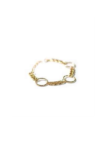 FAWNXFERN gold Cameron Chain Bracelet in Gold 54498AC165842AGS_1