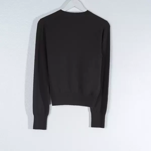 Cardigan MARDI MERCREDI ARGYLE FLOWER GREEN MOCHA KNIT CARDIGAN 100% ORIGINAL