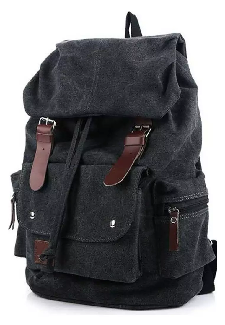 Tas Ransel Fashion Retro Vintage Material Canvas ORIGINAL