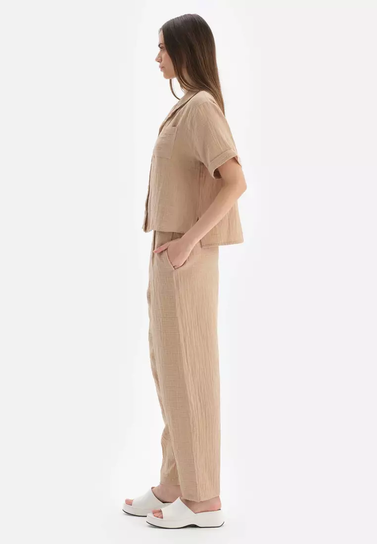 Beige Trousers, Beachwear for Women