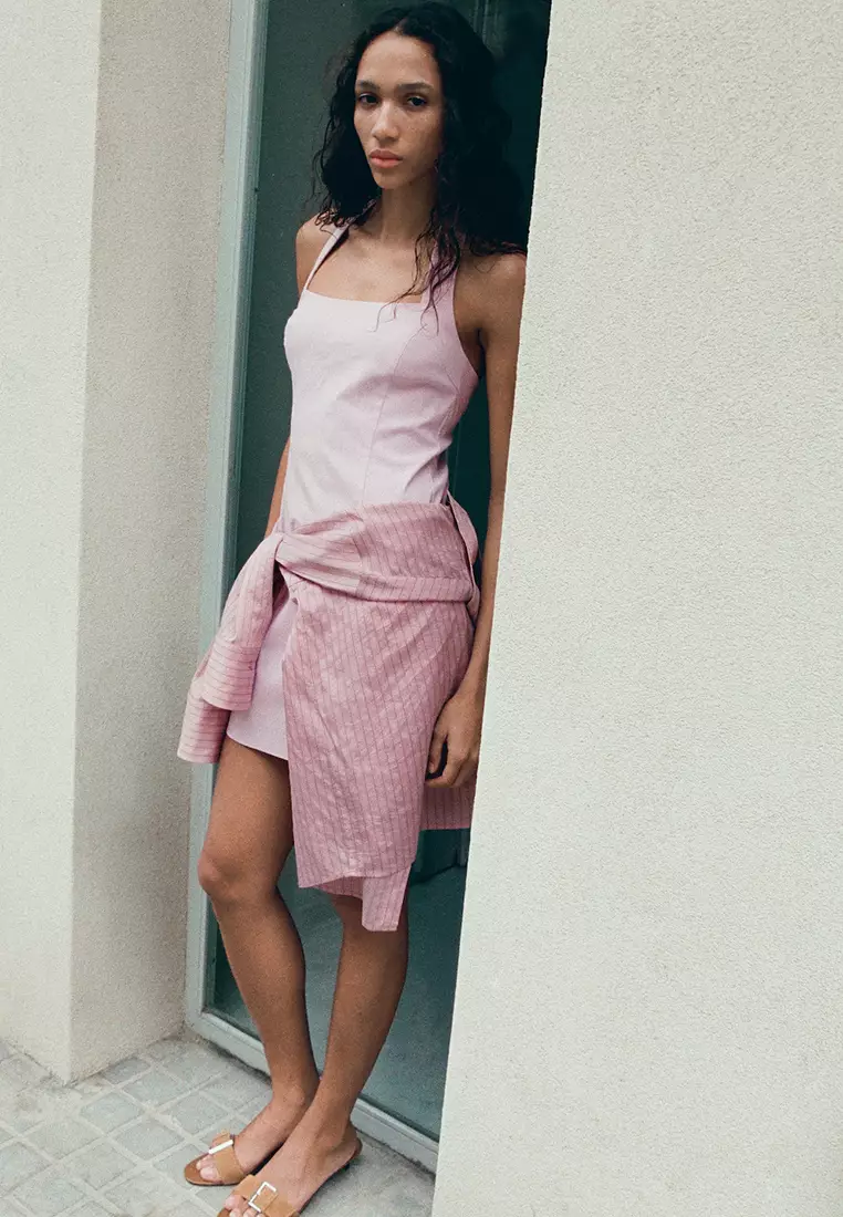 Buy Mango Short Halter-Neck Dress 2026 Online | ZALORA