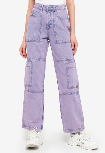 Buy The Ragged Priest Lilac Overdye Combat Jeans 2020 Online Zalora Singapore