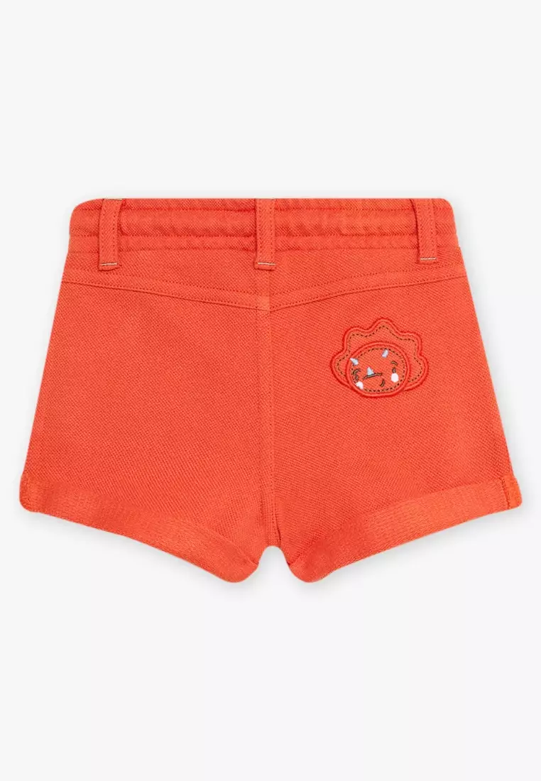 Red cheap orange shorts