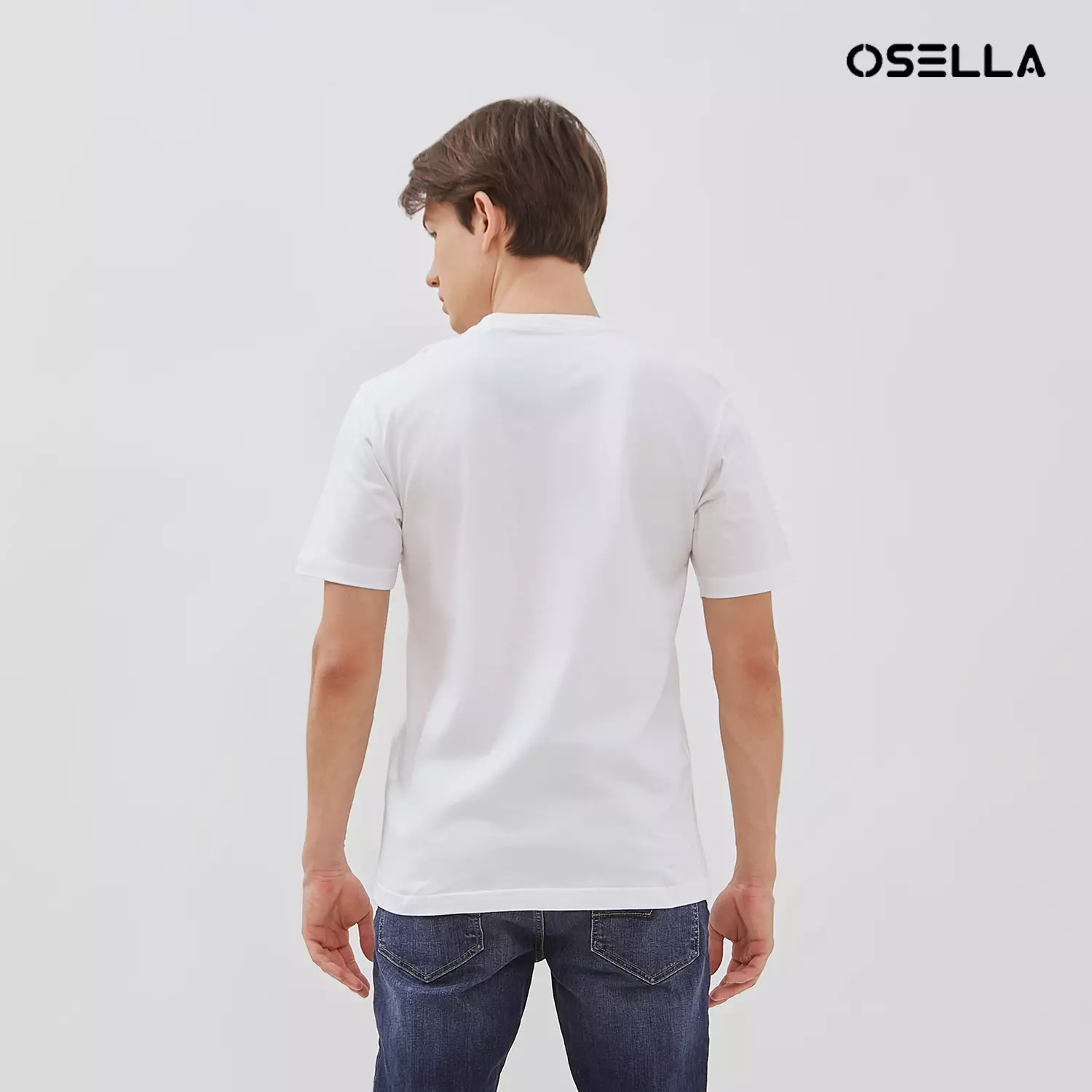 [NEW] Osella Regular Fit Print Decade T-Shirt In White 2074400601 | Kaos Pria