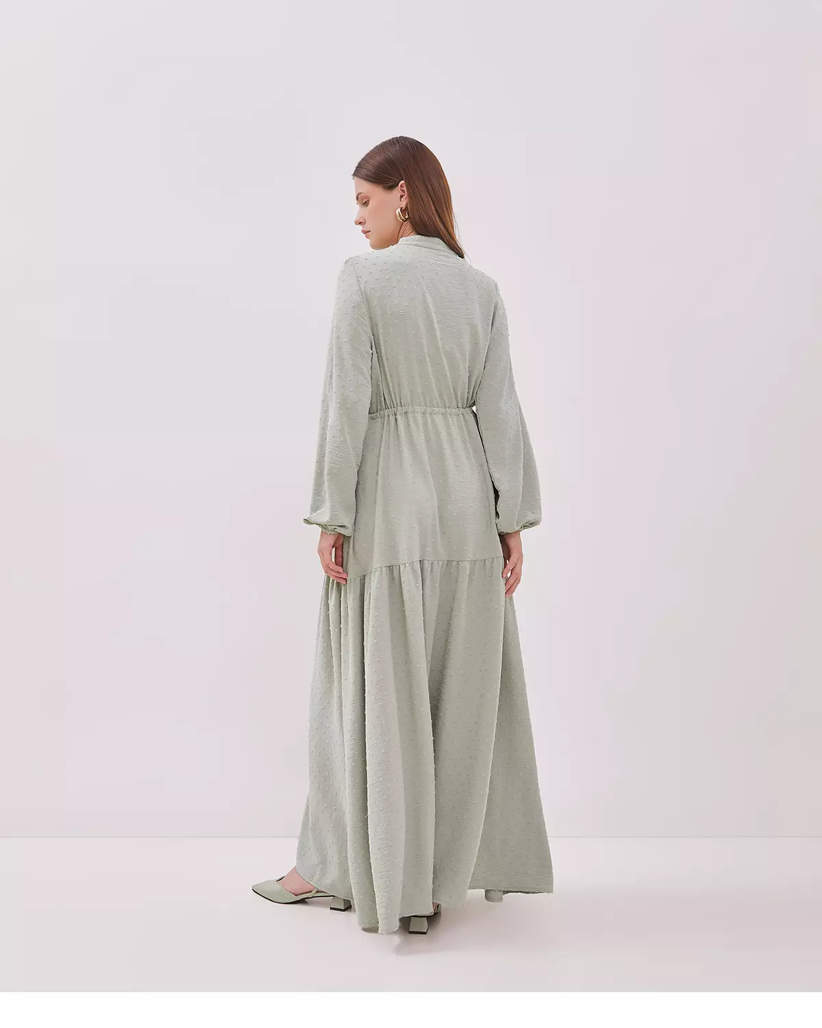 WOMEN'S SAGE GREEN ROBE