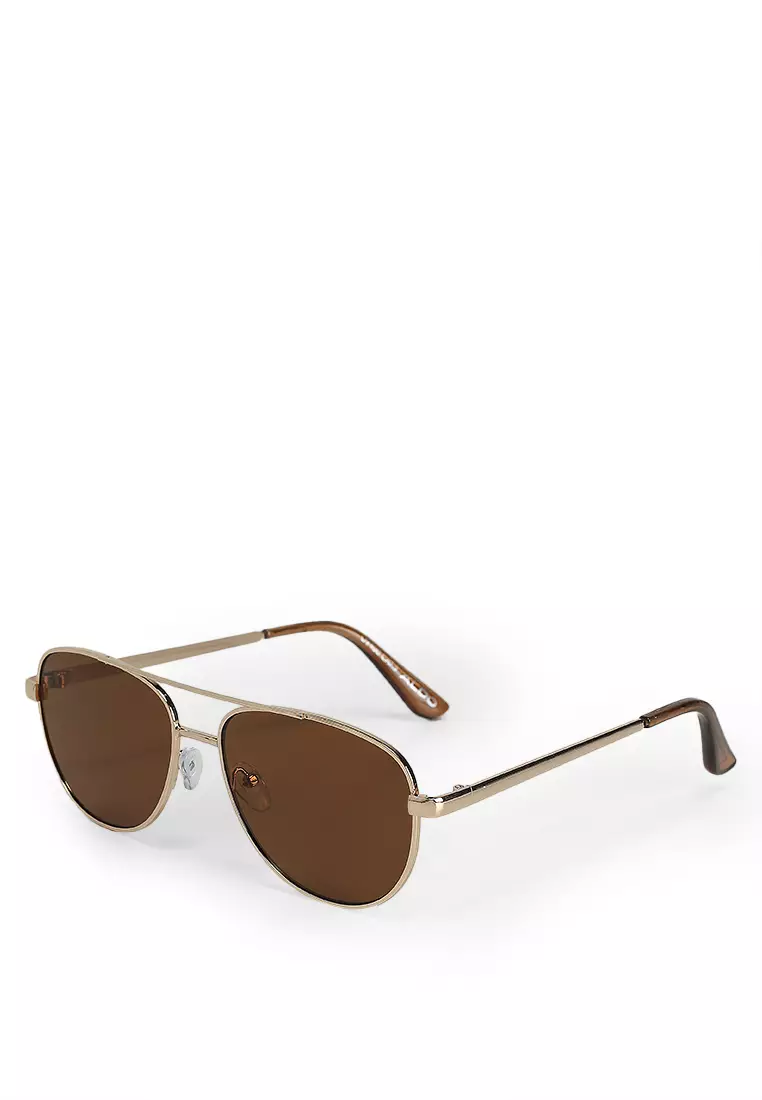 Landenagyn Metal Aviator Sunglasses