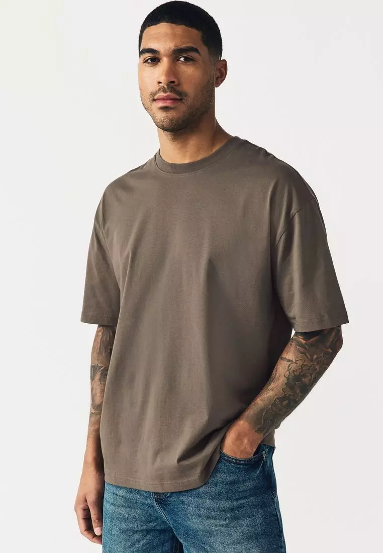 Buy NEXT Essential Crew Neck T-Shirt Relaxed Fit 2025 Online ZALORA
