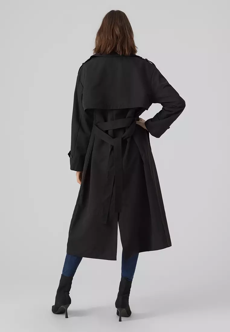 Vero moda clearance fluid trench coat