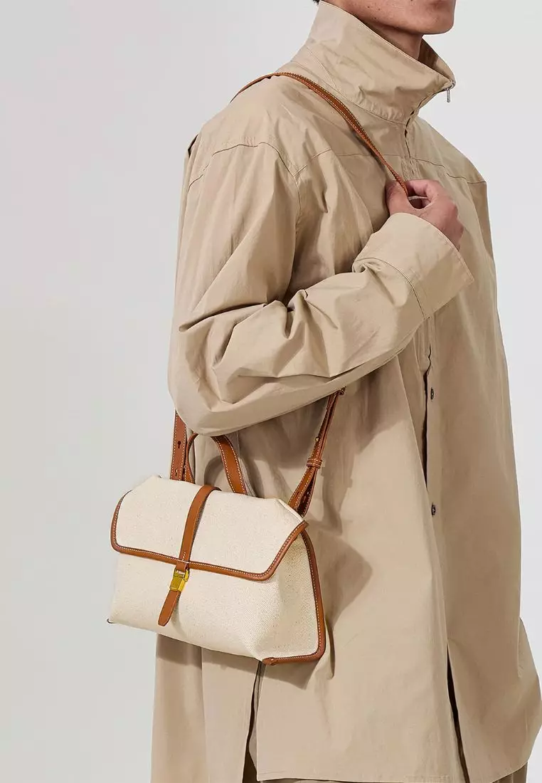 Small Shan Satchel Bag - Canvas