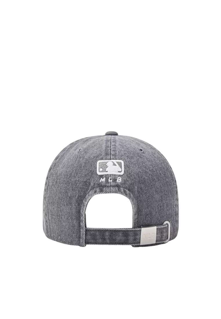 Jual MLB Korea Color Denim Unstructured Ball Cap - NY Grey