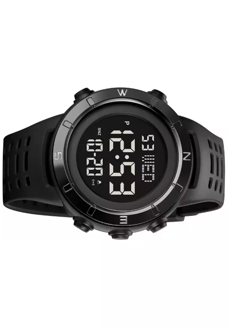 Jam Tangan Digital Pria Waterproof Many Function Strap Tali Material PU Silicone IR36 ORIGINAL