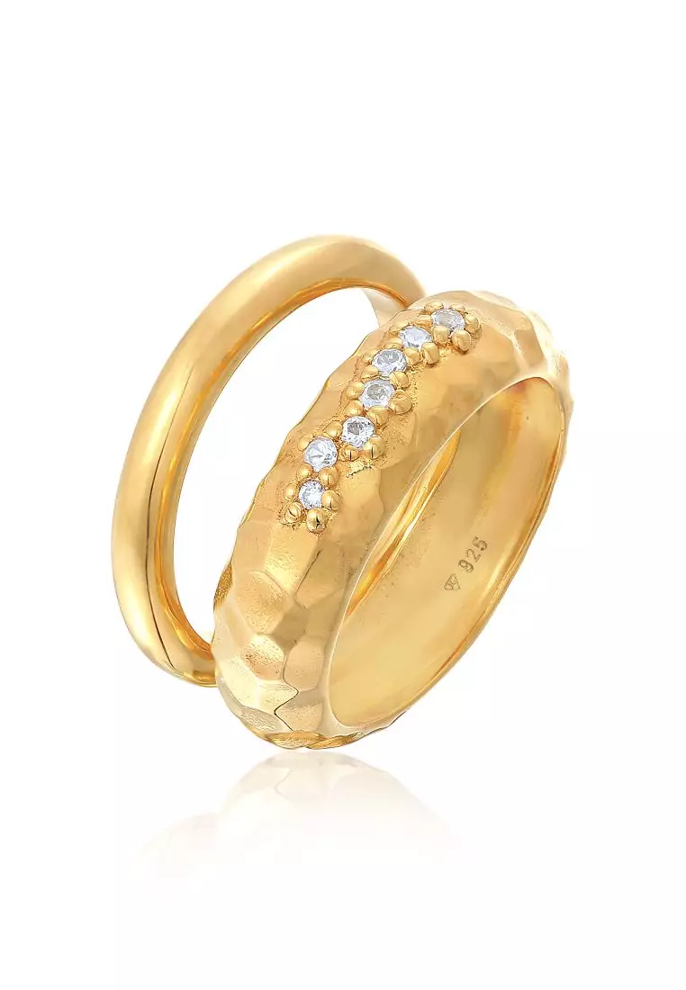 Gemstone discount band rings