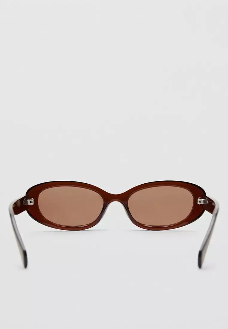 Oval-Frame Sunglasses