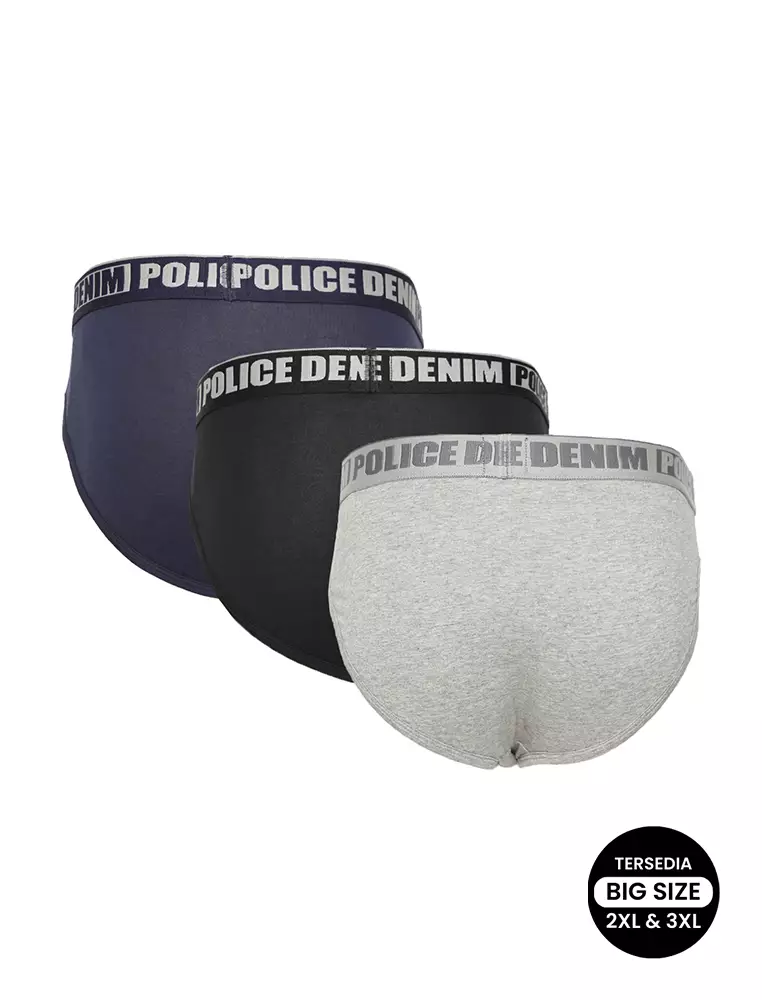 POLICE Celana Dalam Cotton Spandex Premium Pria Big Size