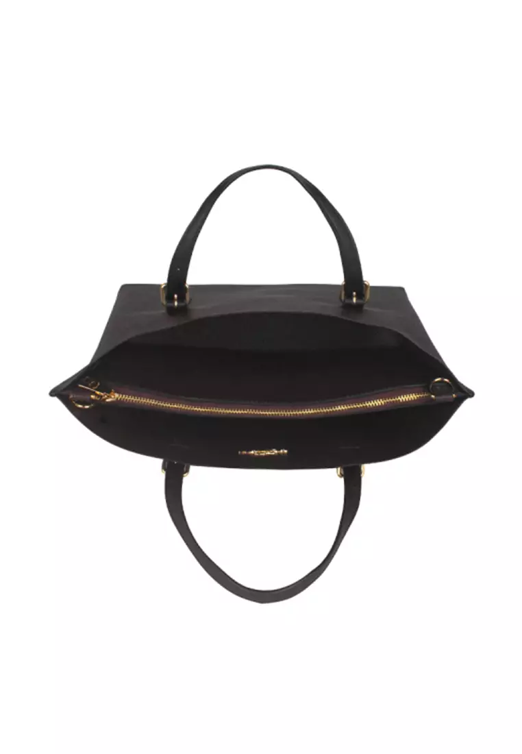 Mollie 女士托特包胡桃木色配黑色CV965