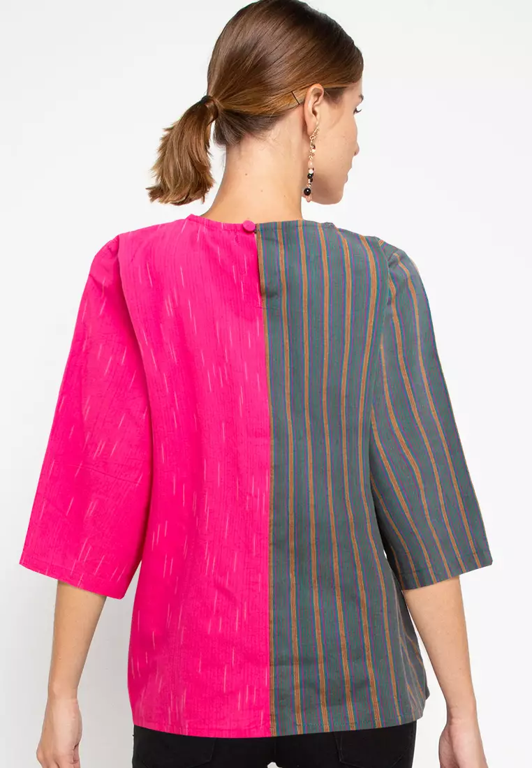 Jual ISVARA BATIK Maiva Blouse Top Original 2025 | ZALORA Indonesia