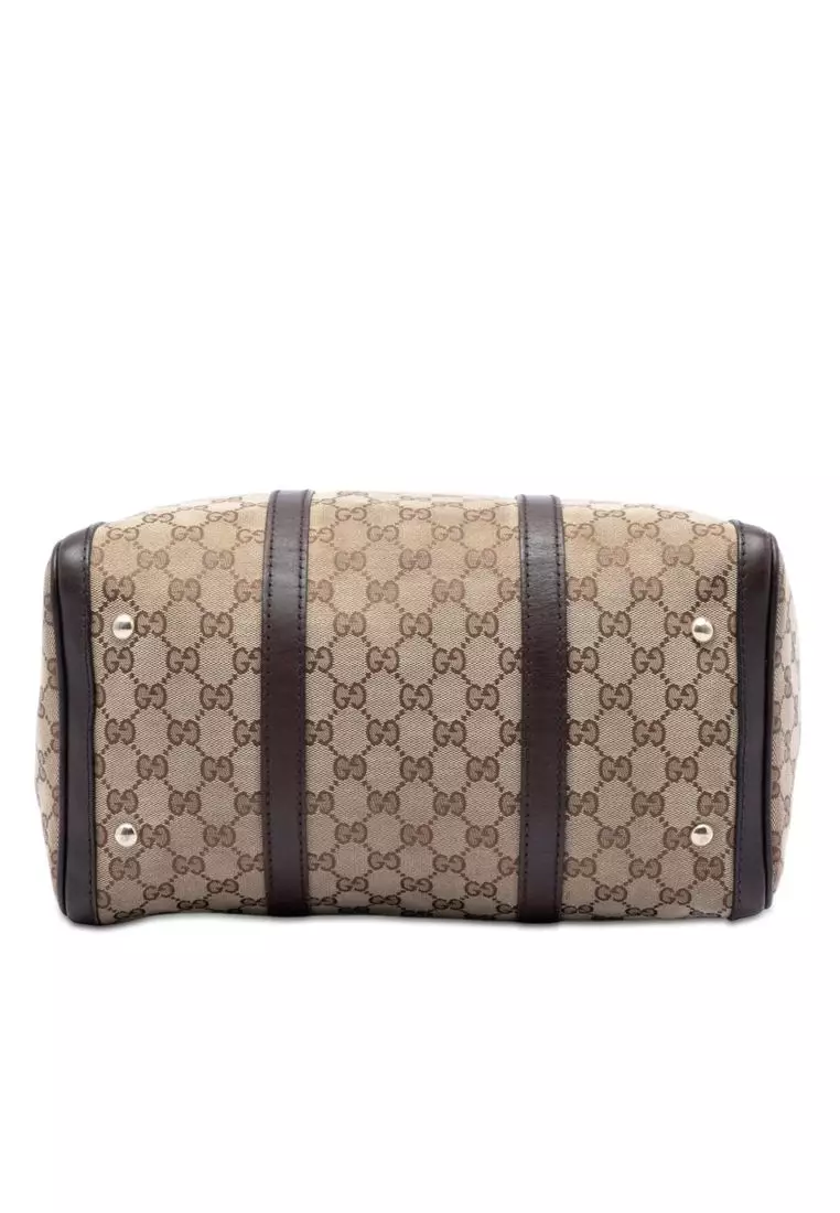 Pre-Loved Gucci Medium Gg Canvas Joy Boston Bag