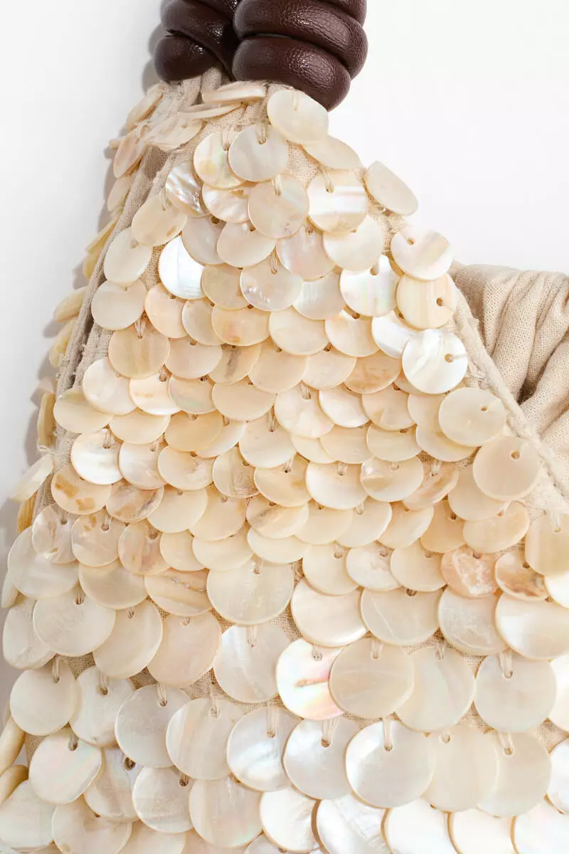Sequined handbag