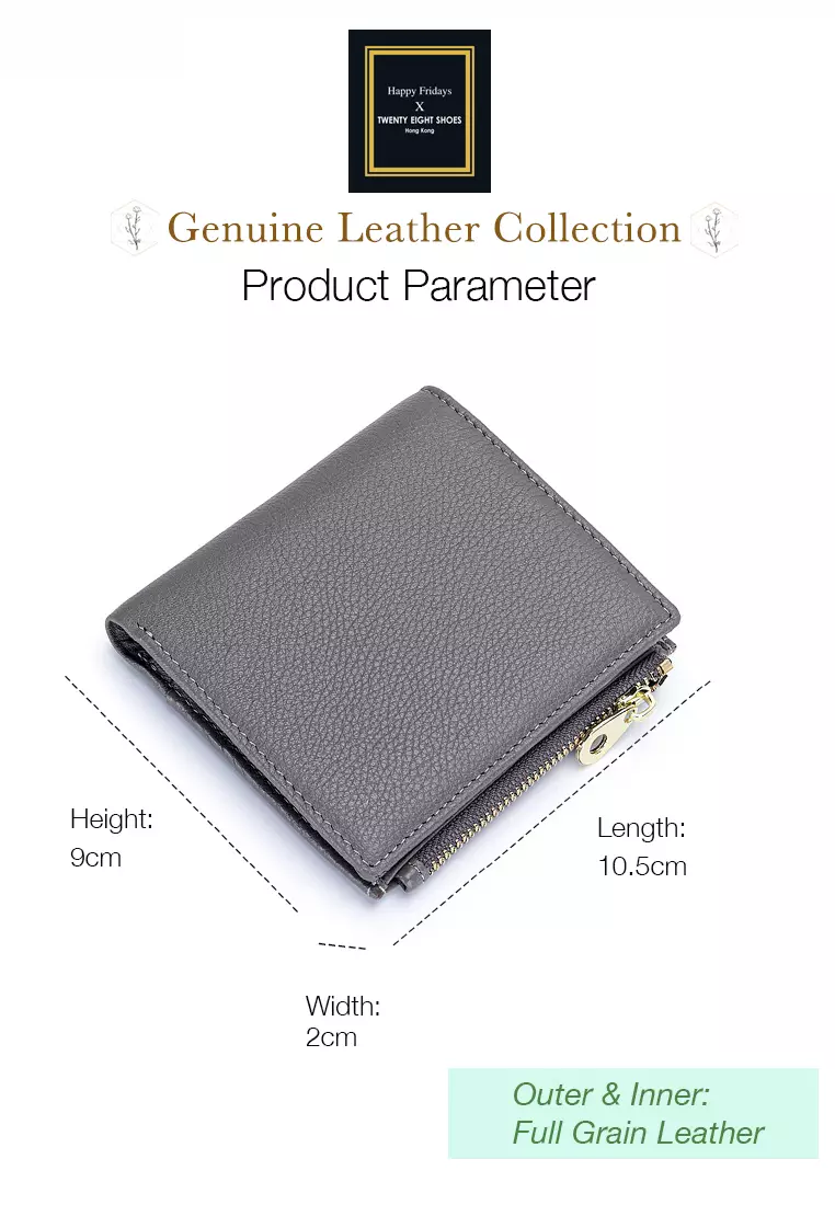 Full Grain Leather Fold Wallet JW YT-6089