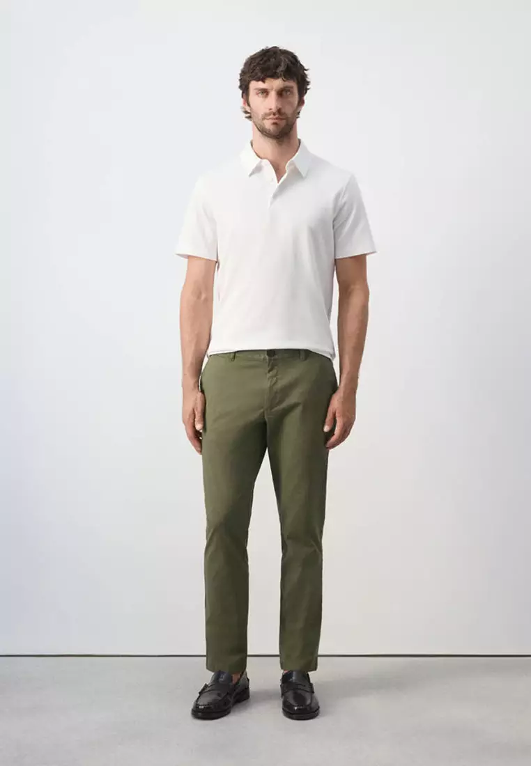Prato Cropped Tapered Chino Trousers