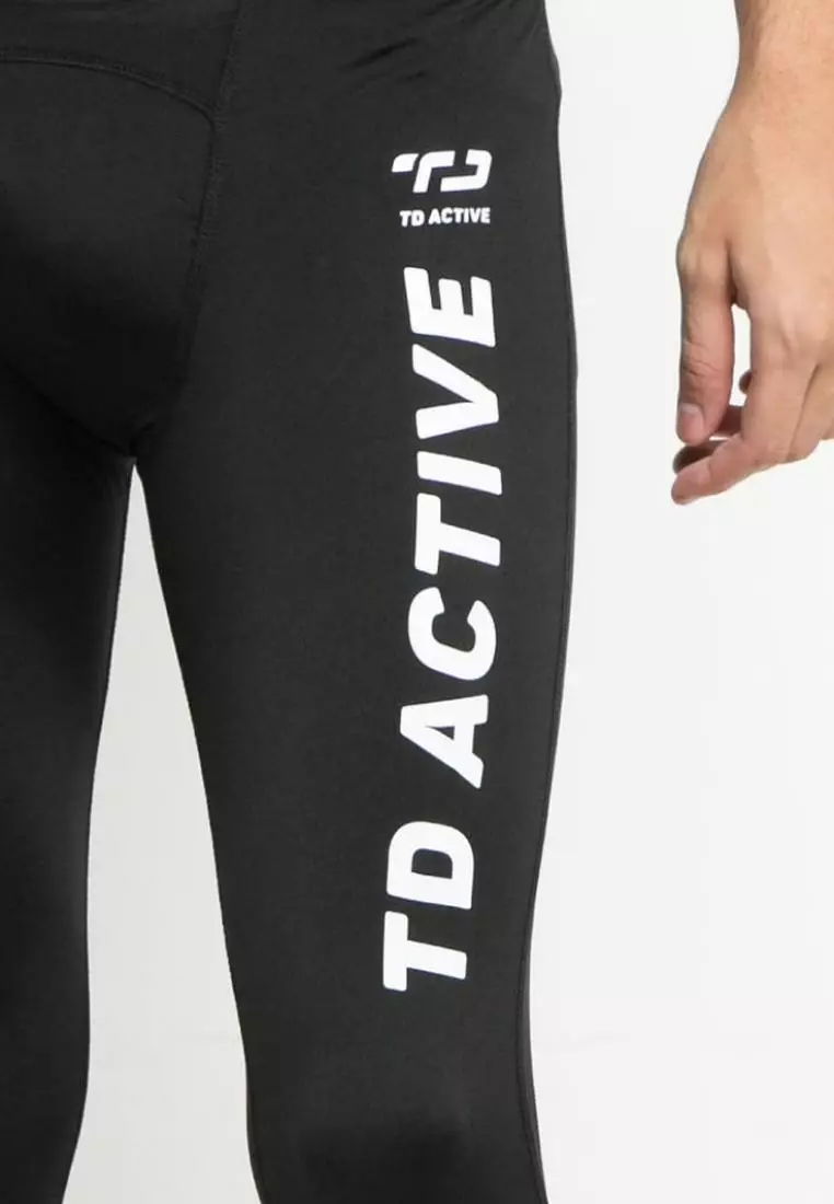 MB065 Pro Long Legging Olahraga Pria Black