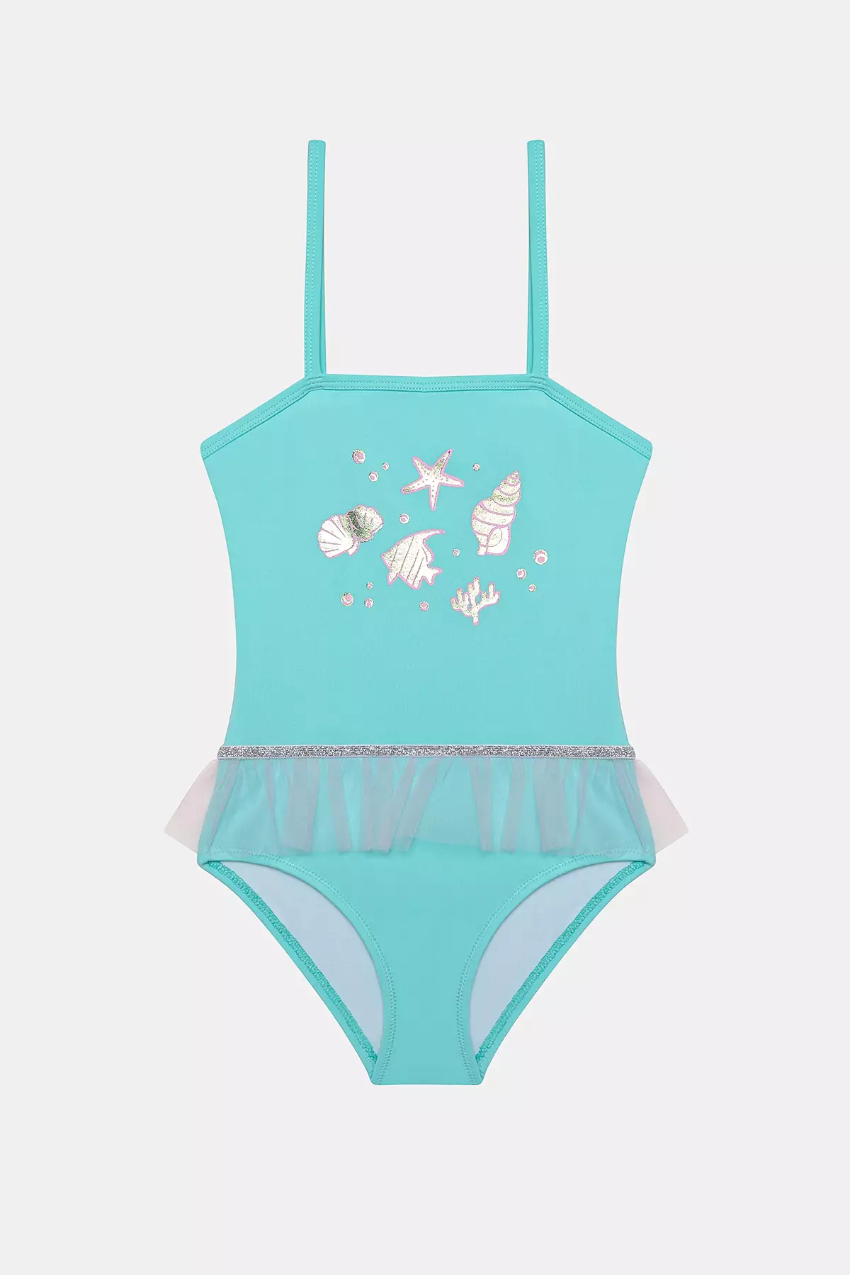 Light Blue Starfish Swimsuit for Girls