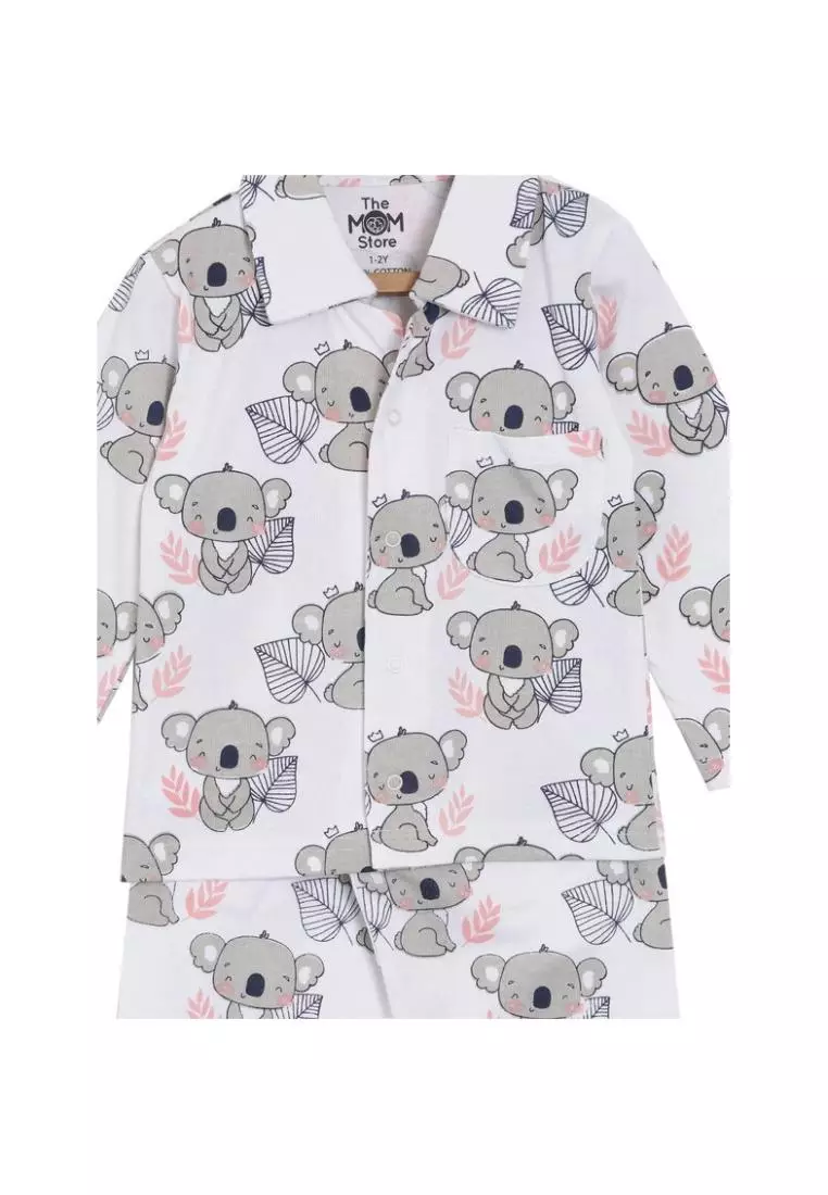 The Mom Store Kids Pajama Set Pack Of 2 Baby Koala & Magical Unicorn - Multicolor