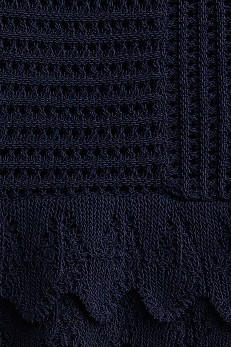 Crochet-look cardigan