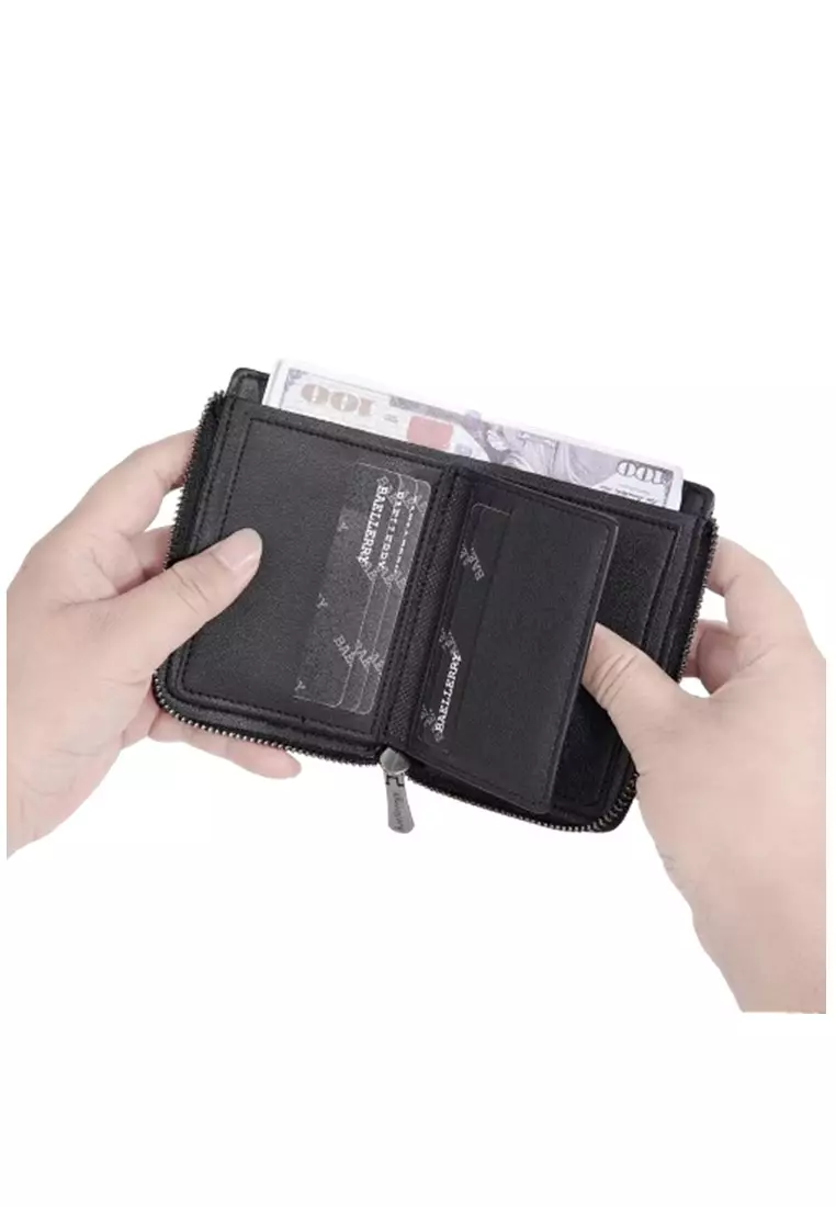 Dompet Pria Short Model RFID Protect Material PU Leather ORIGINAL