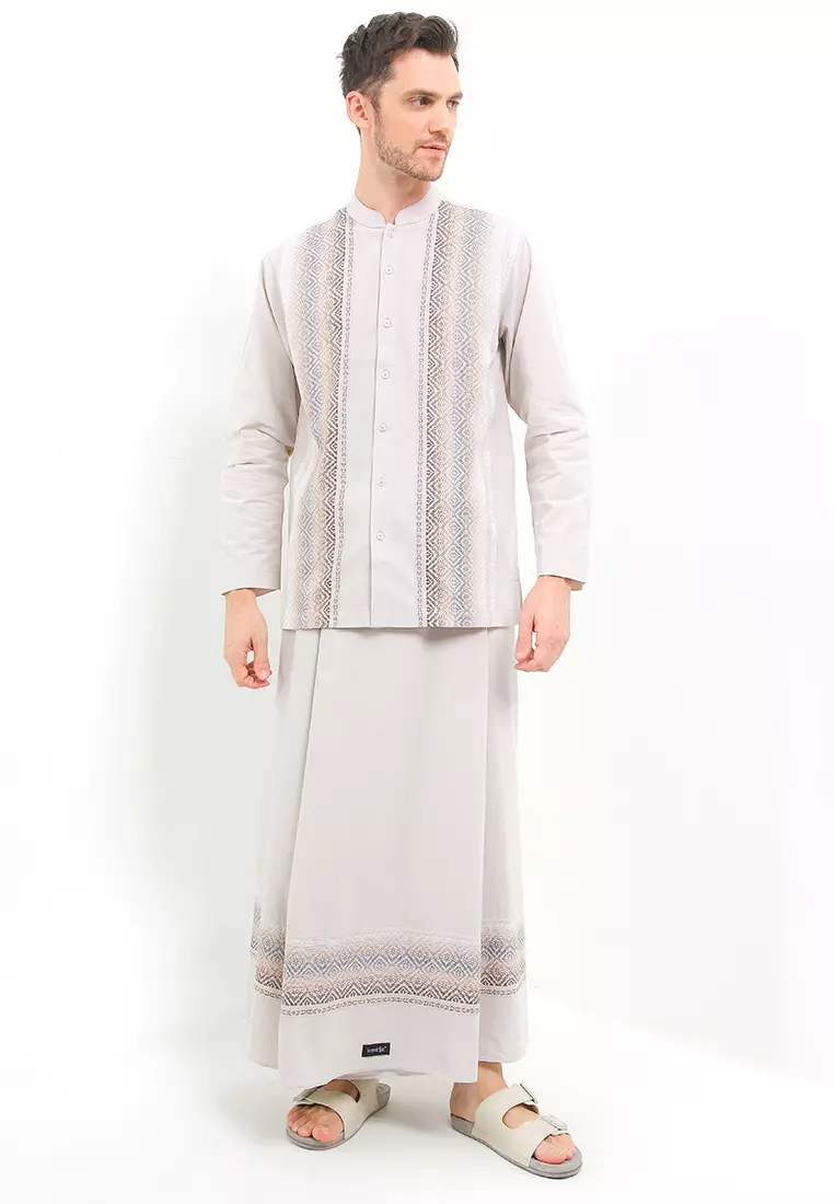 Italian Straw Long Sleeve Baju Koko