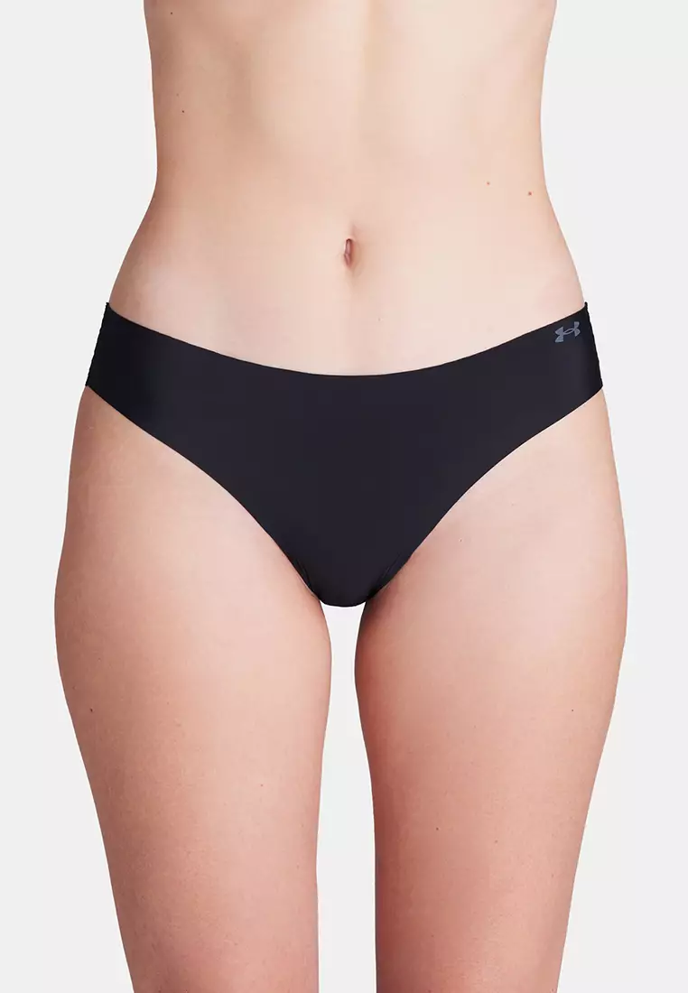 Pure Women's 3-Packs No Show Bikini Panties