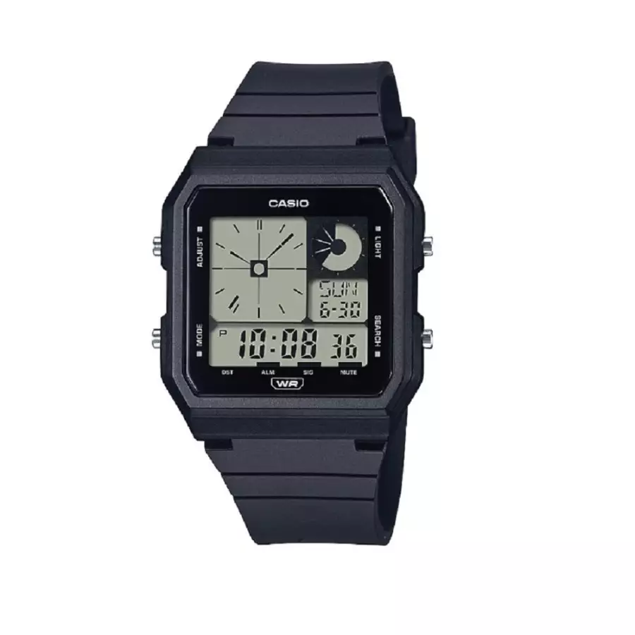 Casio LF-20W-1ADF Karet Full Black