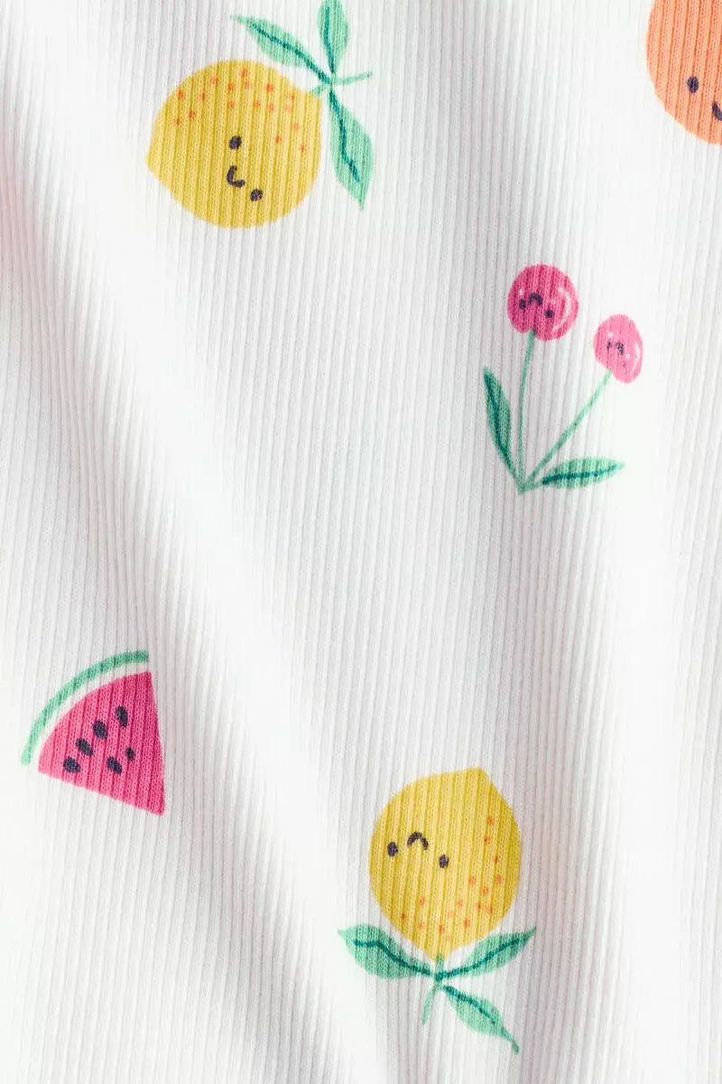 2-piece ribbed cotton set