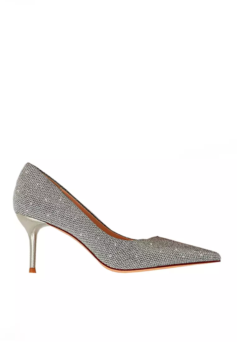 Discount on Twenty Eight Shoes  shoes - SKU: VANSA 7cm Pointed Sequined High Heel Pumps VSW-P89996
