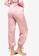 ZALORA BASICS pink Lounge Tie Cuff Satin Pants B7C4FAA1EC9B4FGS_2