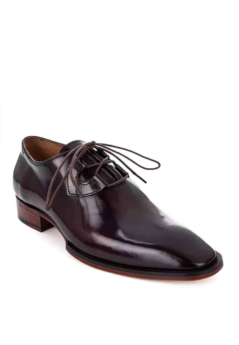 Discount on Bristol Shoes  shoes - SKU: Balfour Maroon Brush-Off Oxford Shoes