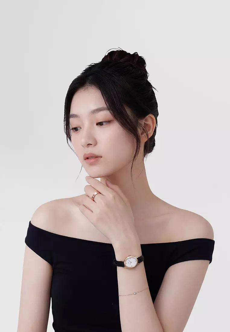 Mirelle Solitaire Bracelet Rose Gold - Unisex Bracelet for women and men stainless steel crystal Bracelet DW Official Authentic Original 手鍊 不鏽鋼手鍊 DW 官方正品