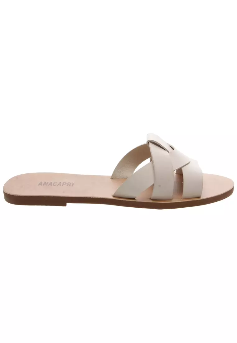 Discount on Anacapri  shoes - SKU: Flat Slide White