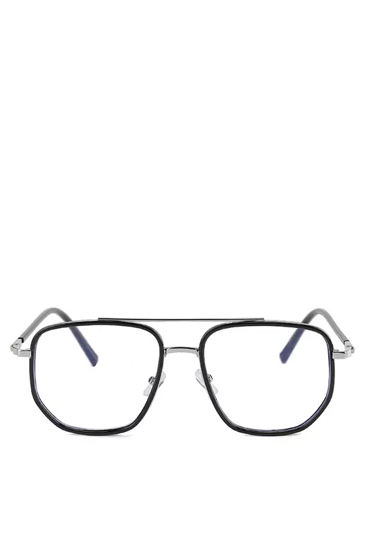 Kacamata Anti Blue Light Gervind Black Glasses Fashion Unisex