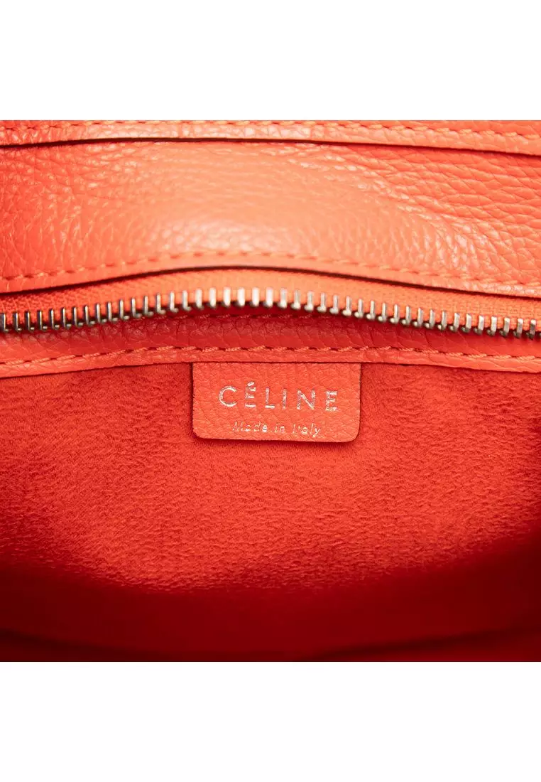 Pre-Loved Celine Nano Leather Luggage Tote