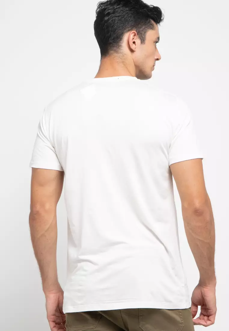 MTG95 thirdday kaos pria unisex tdco white