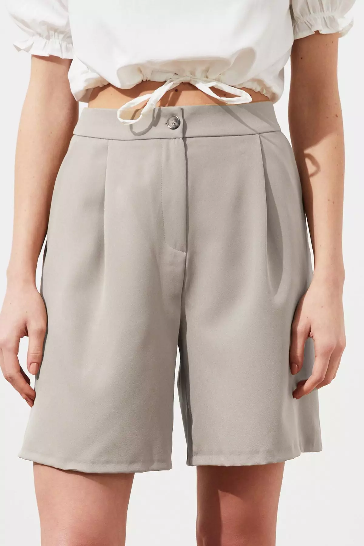 Dark Beige Bermuda Shorts